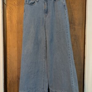 SWANK Light Blue Wide-Leg Denim Jeans